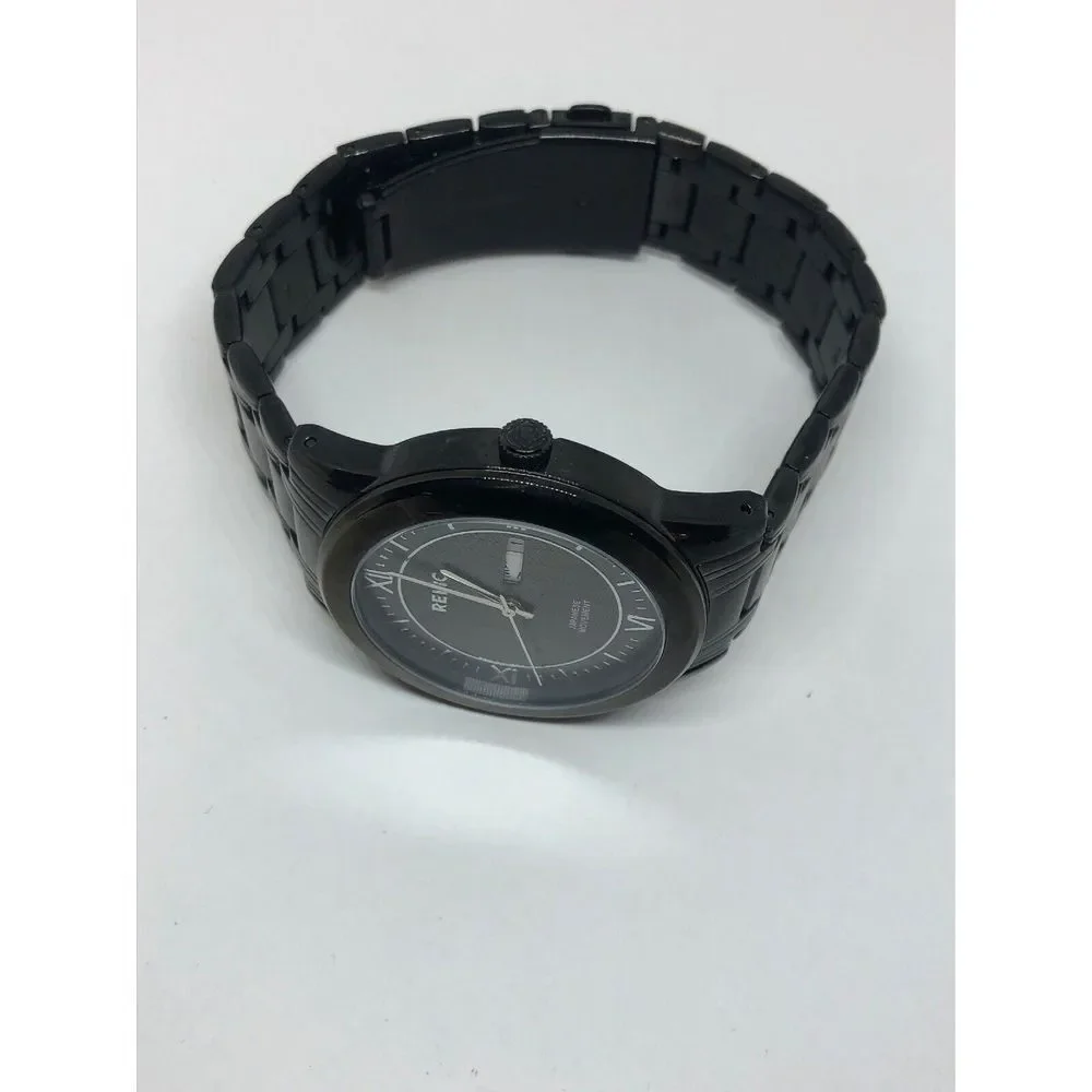 Relic ZR12053 Men's Black Stainless Steel Analog Black Dial Quartz Watch HO174